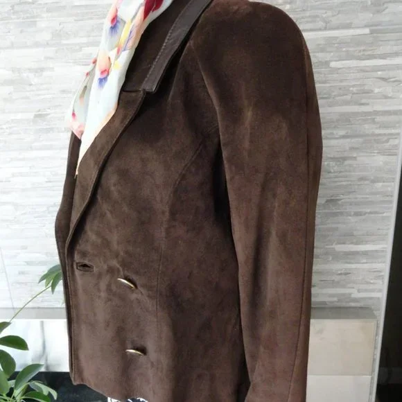 Danier Brown Suede Jacket - Picture 4 of 5
